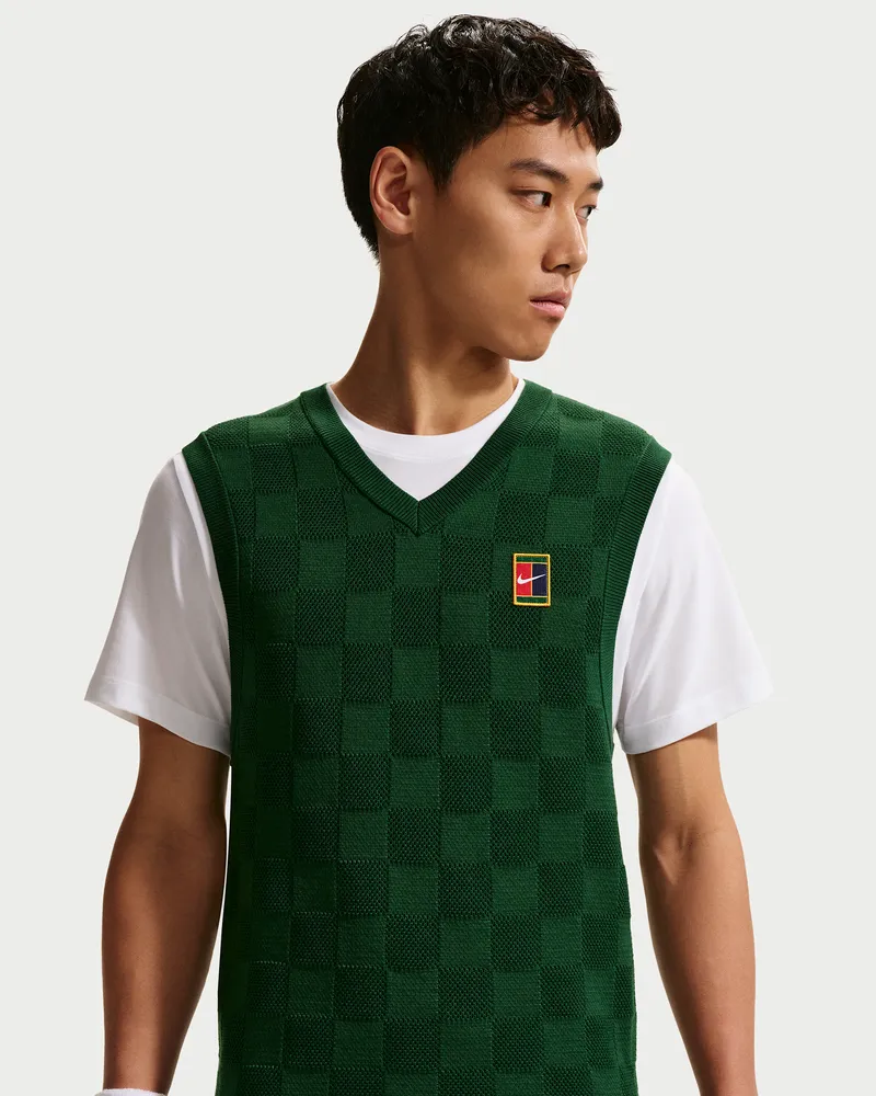 Nike Court Slam Herren-Tennis-Sweatshirtweste - Grün Grün