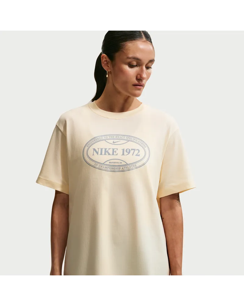 Nike Oversize-T-Shirt (Damen) - Weiß Weiß