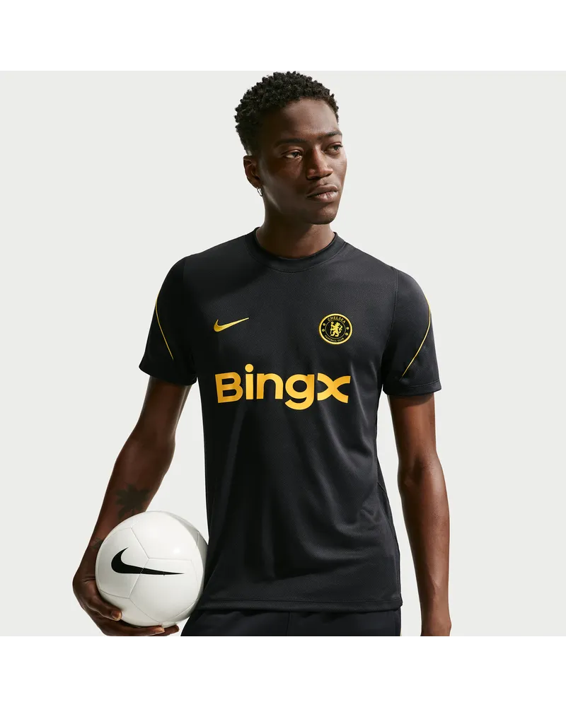 Nike FC Chelsea Strike  Dri-FIT Kurzarm-Fußballoberteil (Herren) - Blau Blau