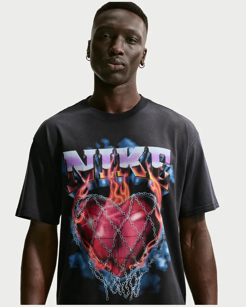 Nike Basketball-T-Shirt (Herren) - Schwarz Schwarz