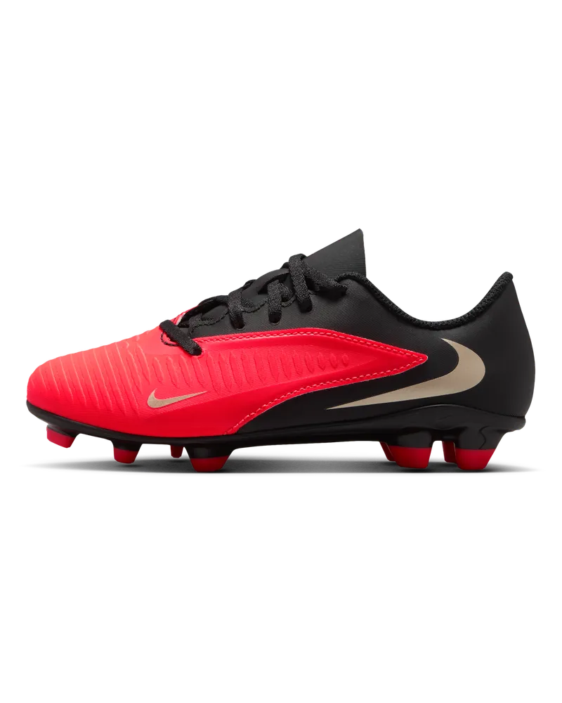 Nike Jr. Phantom 6 Low Club Fußballschuh für verschiedene Böden (jüngere Kinder) - Rot Rot