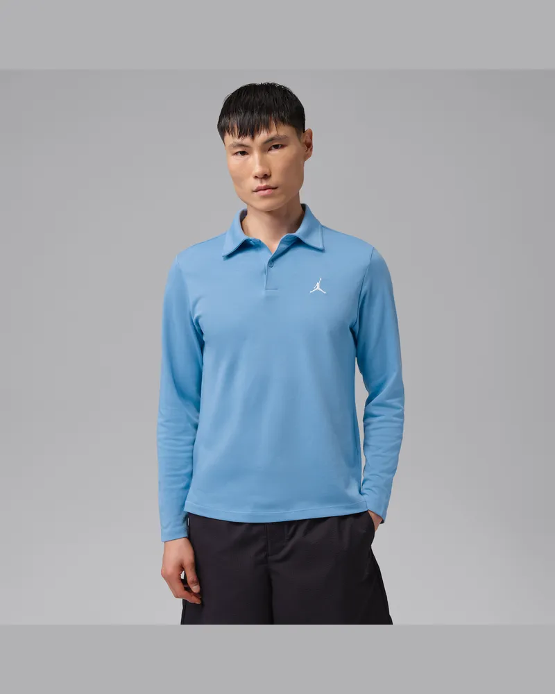 Jordan Sport Longsleeve-Golf-Poloshirt mit Dri-FIT-Technologie (Herren) - Blau Blau