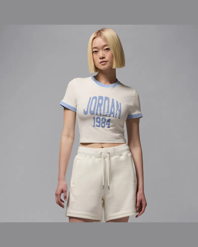 Jordan Kurz-T-Shirt mit Grafik (Damen) - Weiß Weiß