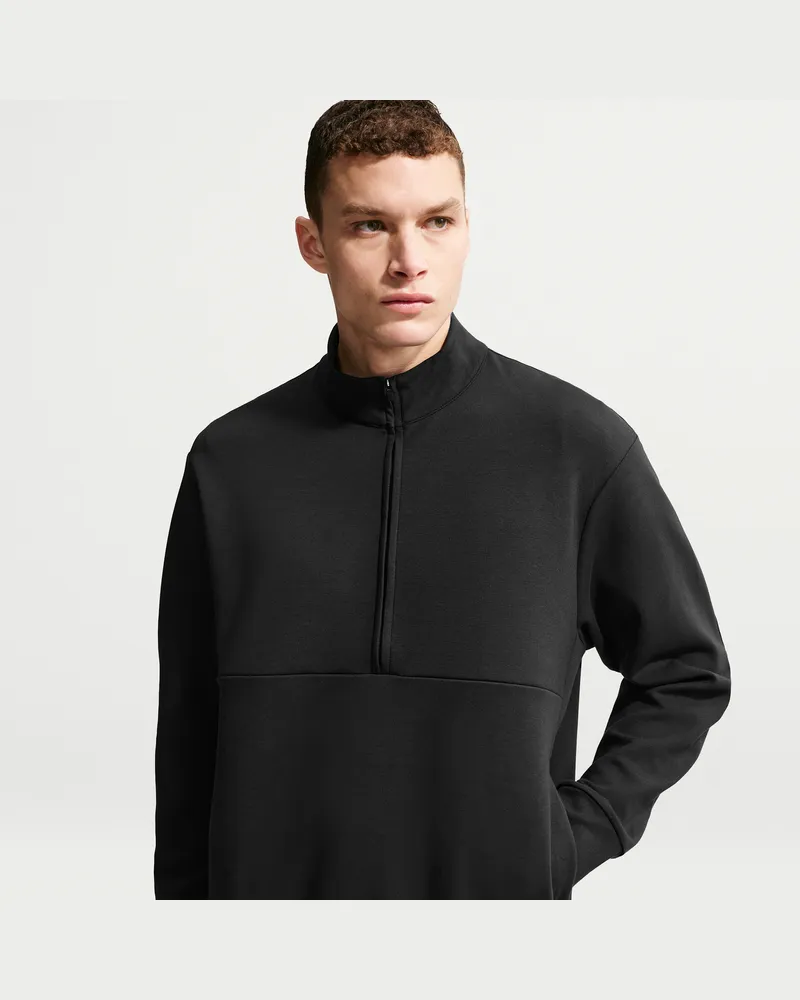 Nike 24.7 ImpossiblySoft Oberteil mit Dri-FIT-Technologie und Halbreißverschluss (Herren) - Schwarz Schwarz
