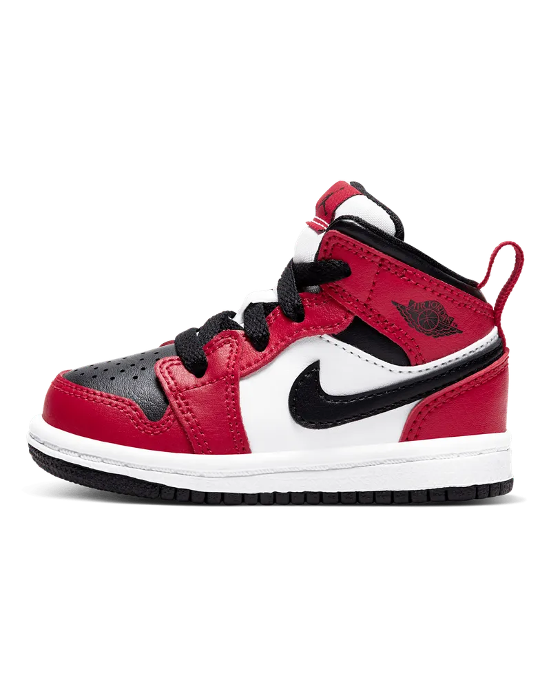 Jordan 1 Mid Schuh für Babys und Kleinkinder - Schwarz Schwarz
