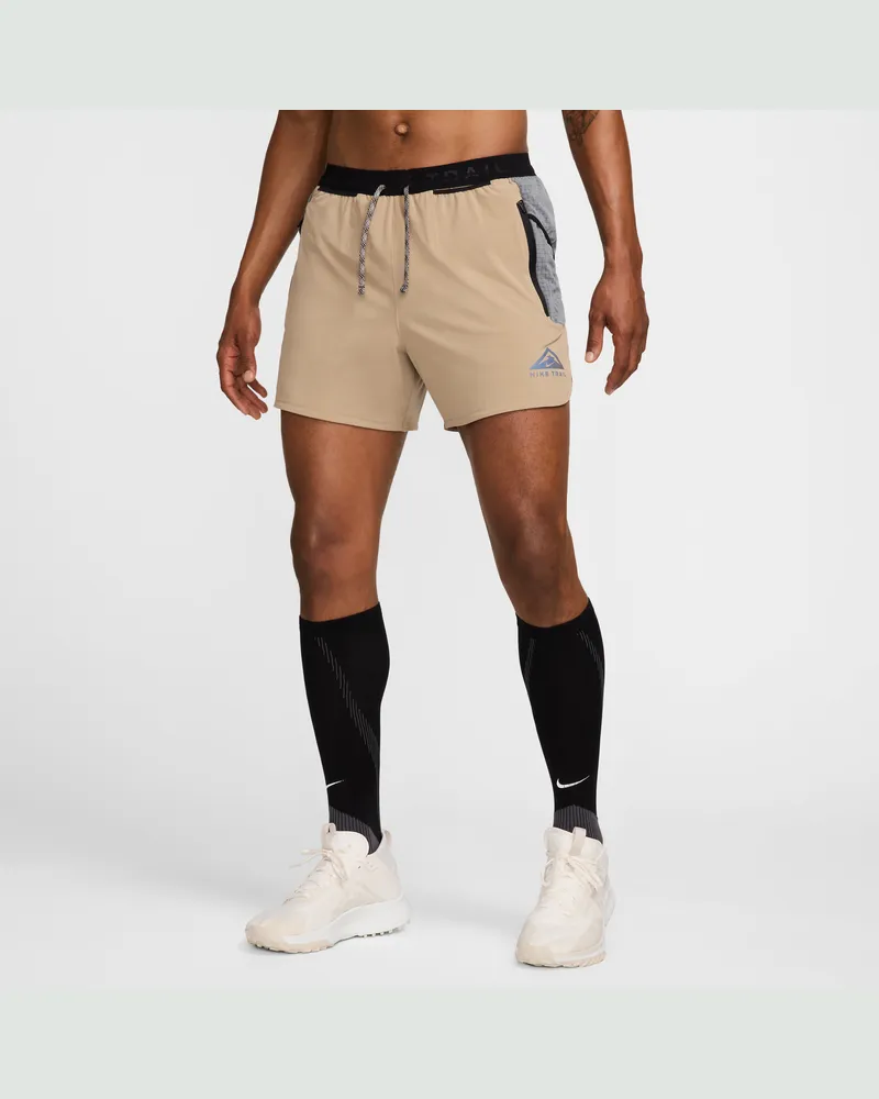 Nike Trail Second Sunrise Dri-FIT-Laufshorts mit Futter für Herren (ca. 12,5 cm) - Braun Braun