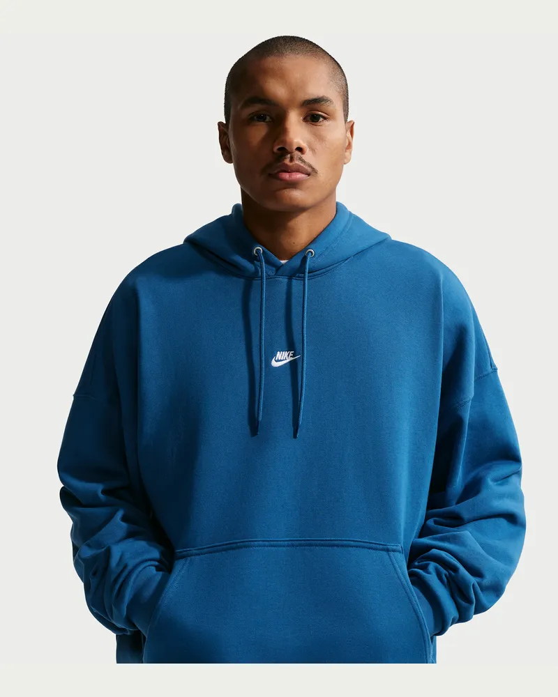 Nike Club Oversize-Hoodie aus French Terry (Herren) - Blau Blau