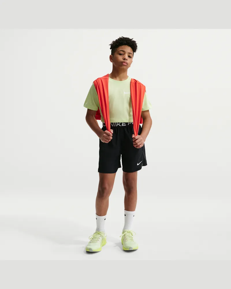 Nike Pro Dri-FIT Trainingsshorts (ältere Kinder, Jungen) - Schwarz Schwarz
