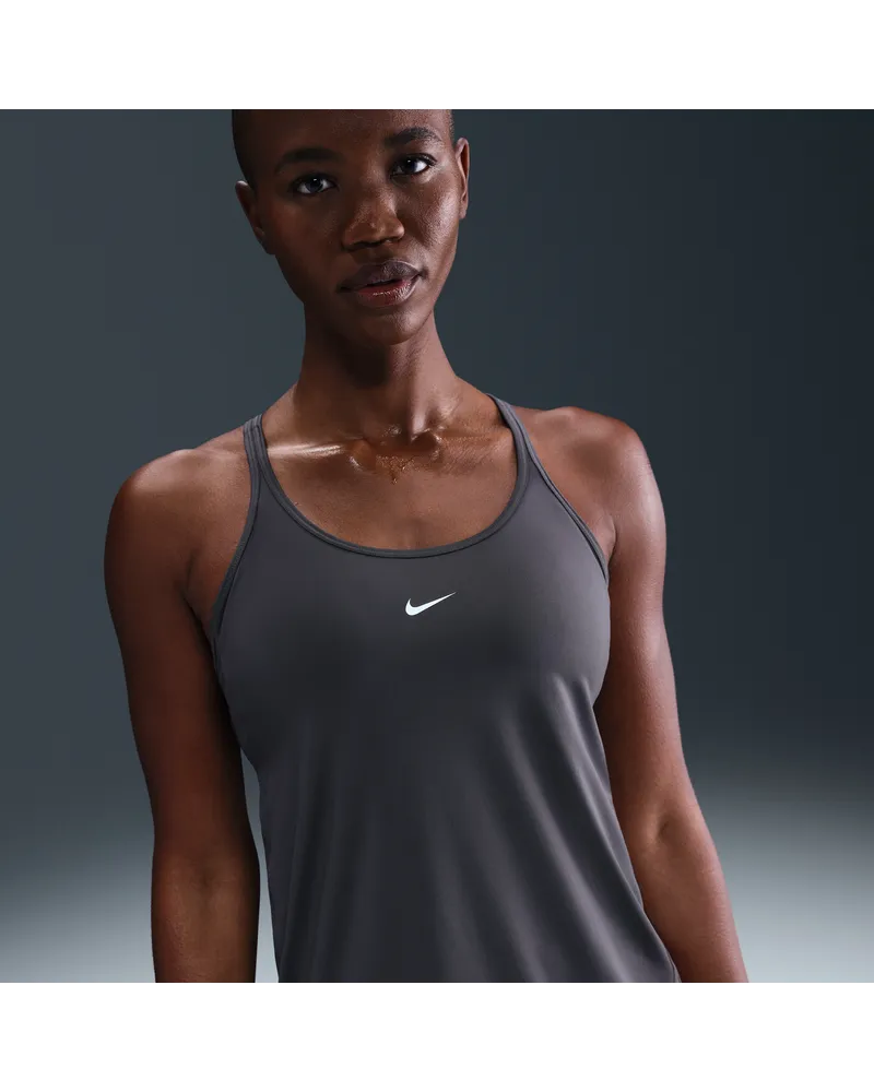 Nike One Classic Dri-FIT Tanktop mit Trägern für Damen - Grau Grau