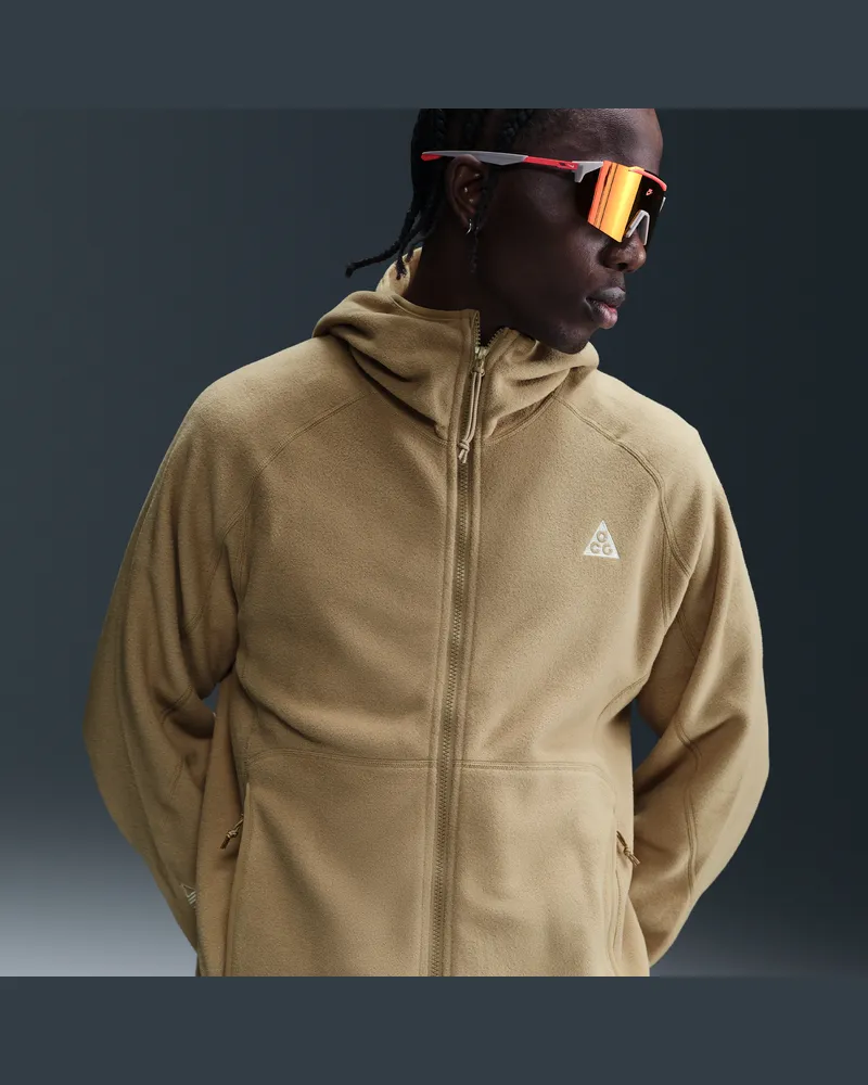 Nike ACG "Wolf Tree" Hoodie mit durchgehendem Reißverschluss - Braun Braun