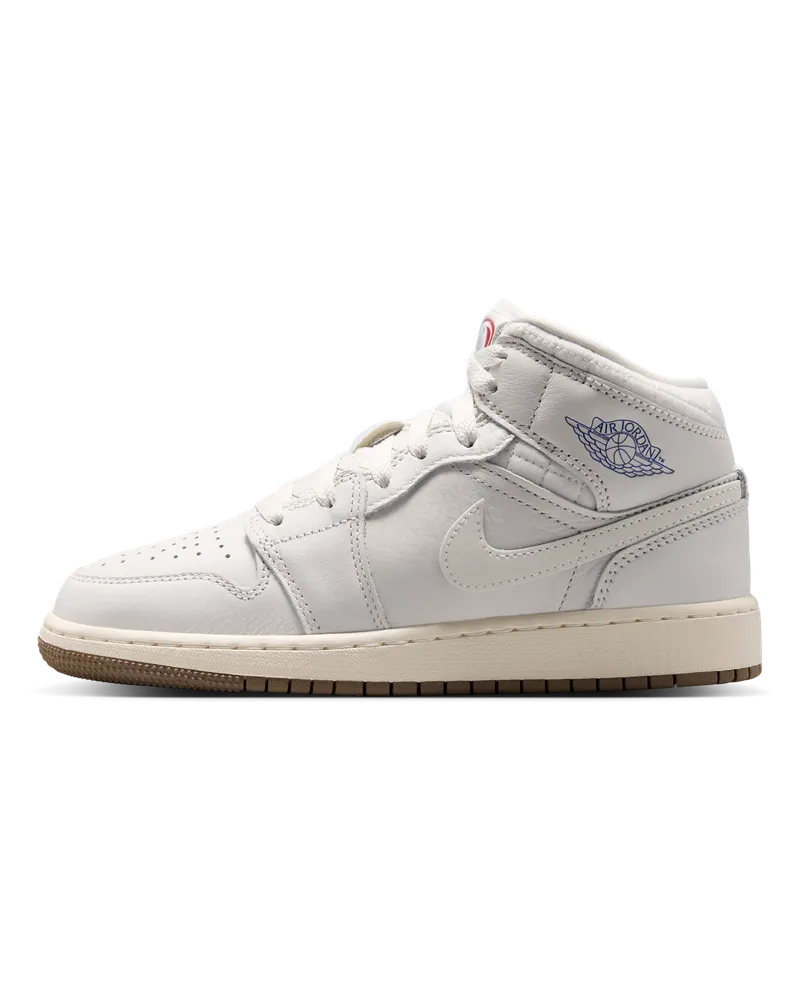 Jordan Air  1 Mid SE Schuh (ältere Kinder) - Grau Grau
