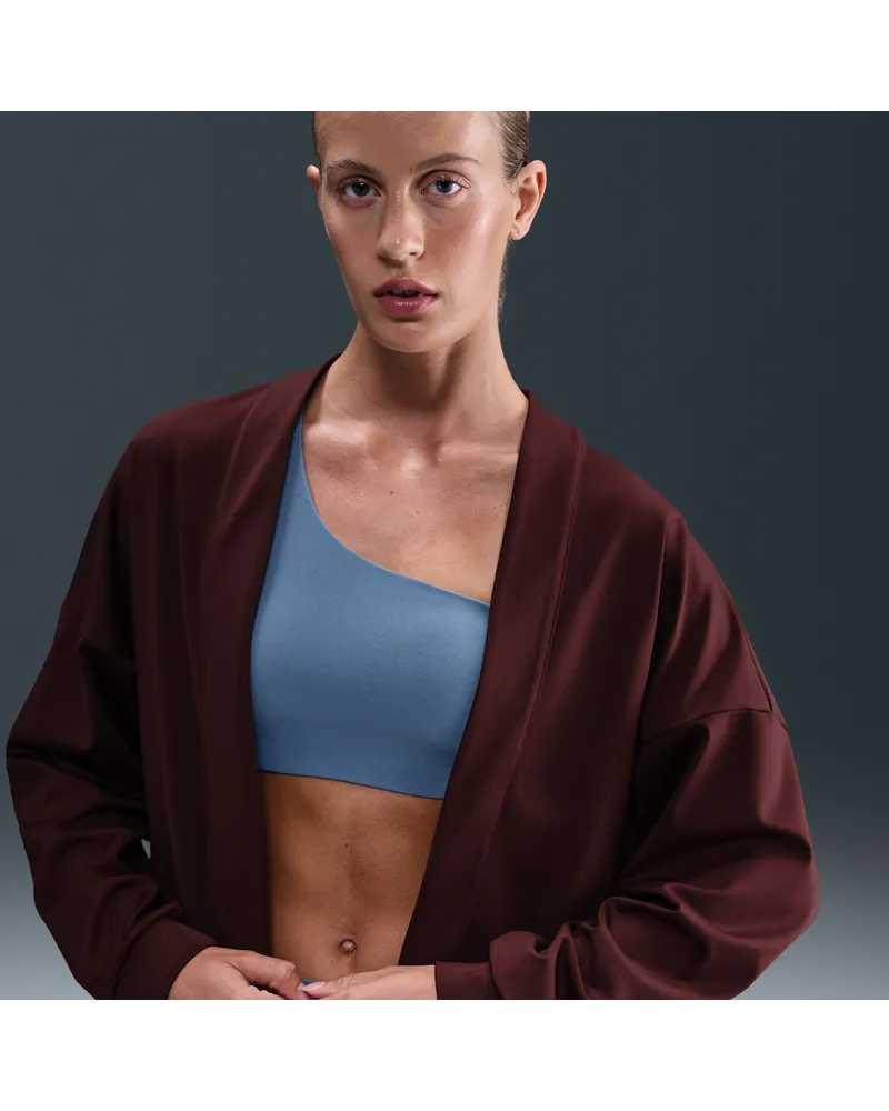 Nike Zenvy Dri-FIT Oversize-Cardigan (Damen) - Rot Rot