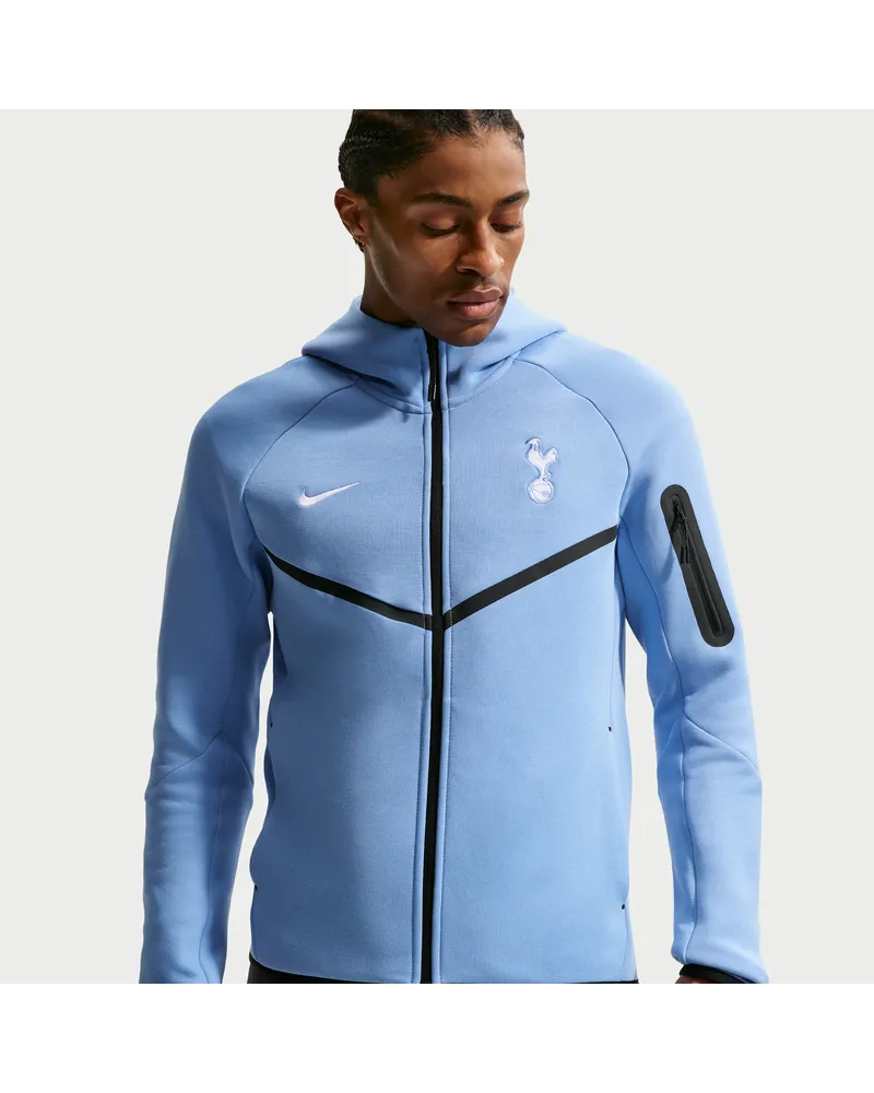 Nike Tottenham Hotspur Tech Fleece Windrunner  Football Hoodie mit durchgehendem Reißverschluss (Herren) - Blau Blau