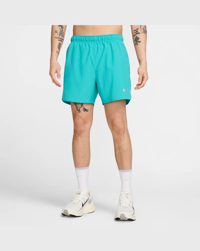 Nike Challenger vielseitige 2-in-1-Shorts mit Dri-FIT-Technologie (Herren, ca. 13 cm) - Grün Grün