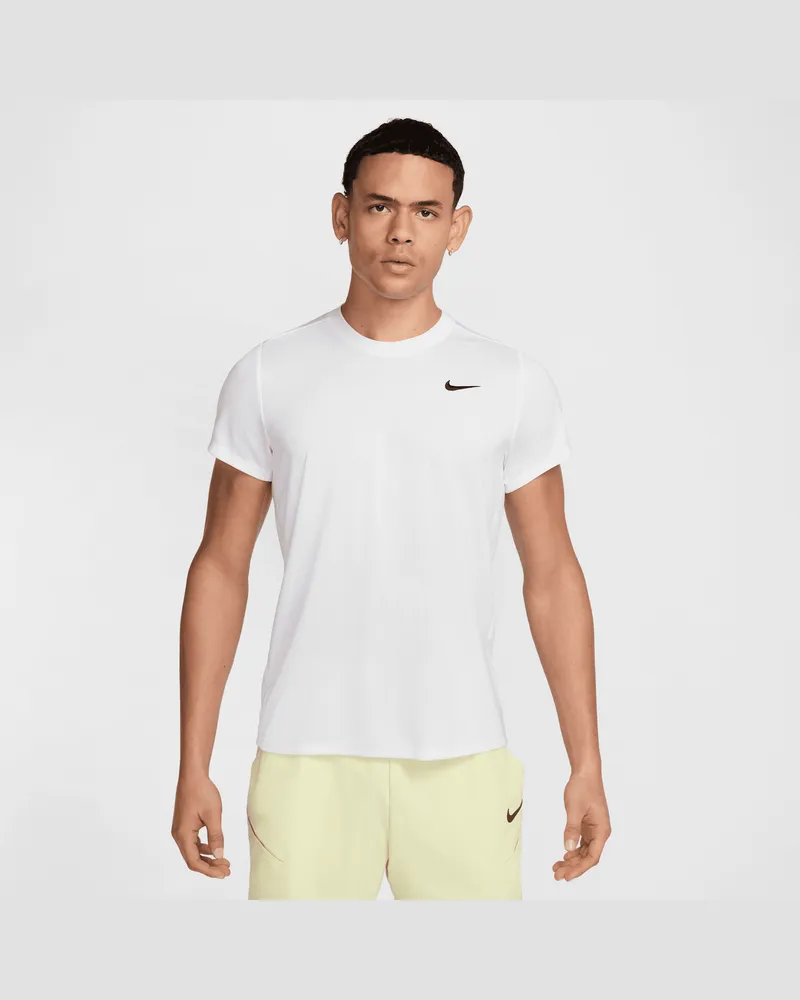 Nike Court Victory Dri-FIT Tennisoberteil für Herren - Weiß Weiß