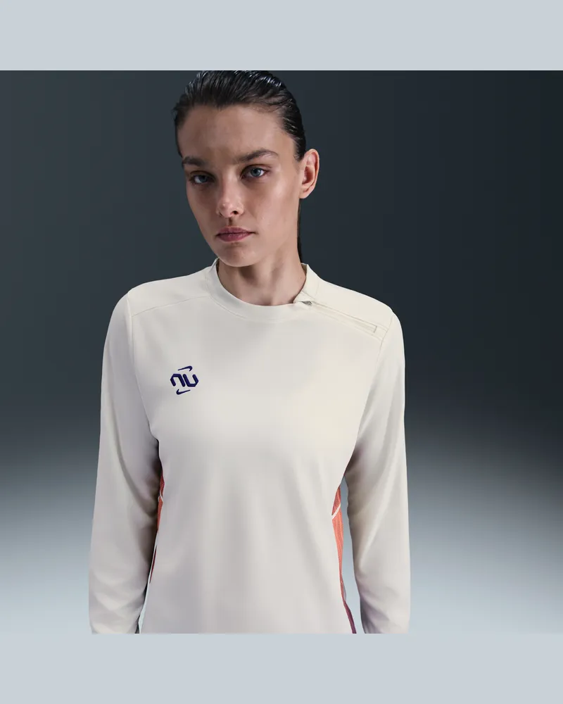 Nike United Academy Dri-FIT Fußballoberteil mit Rundhalsausschnitt (Damen) - Weiß Weiß