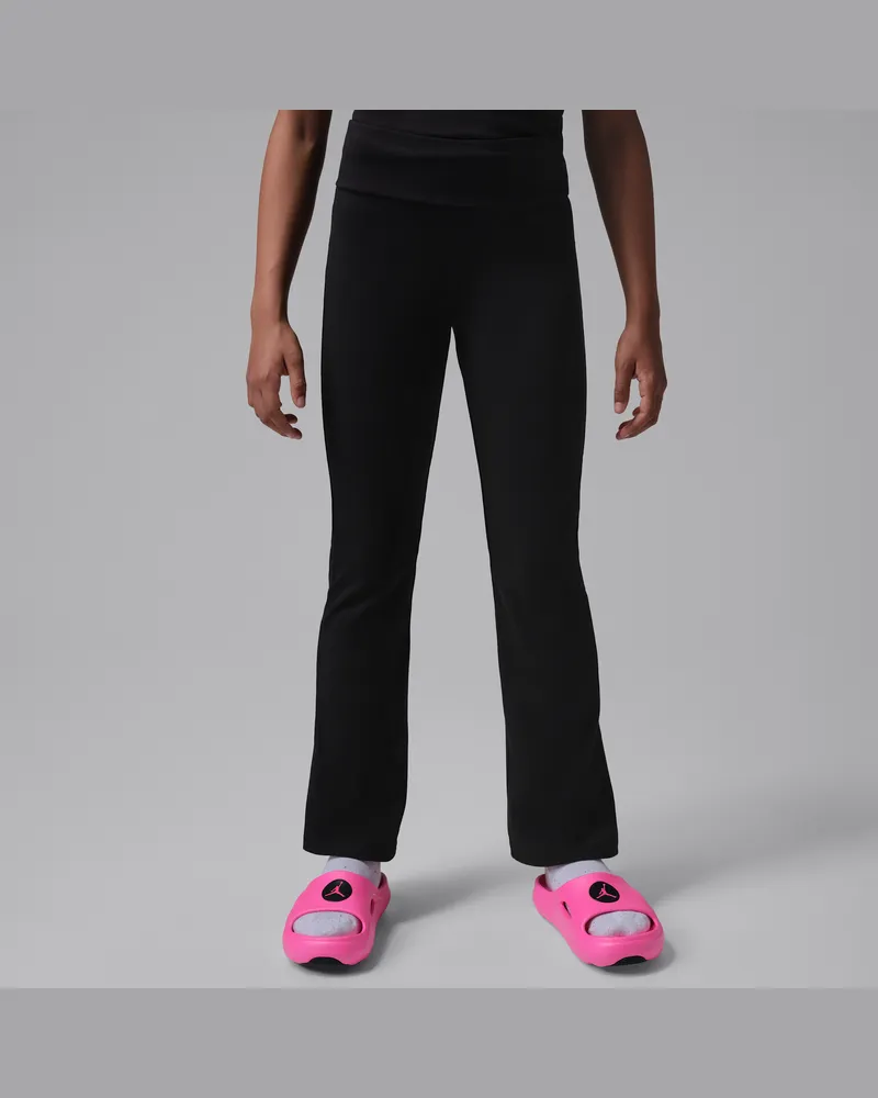 Jordan Leggings mit ausgestelltem Bein für ältere Kinder - Schwarz Schwarz
