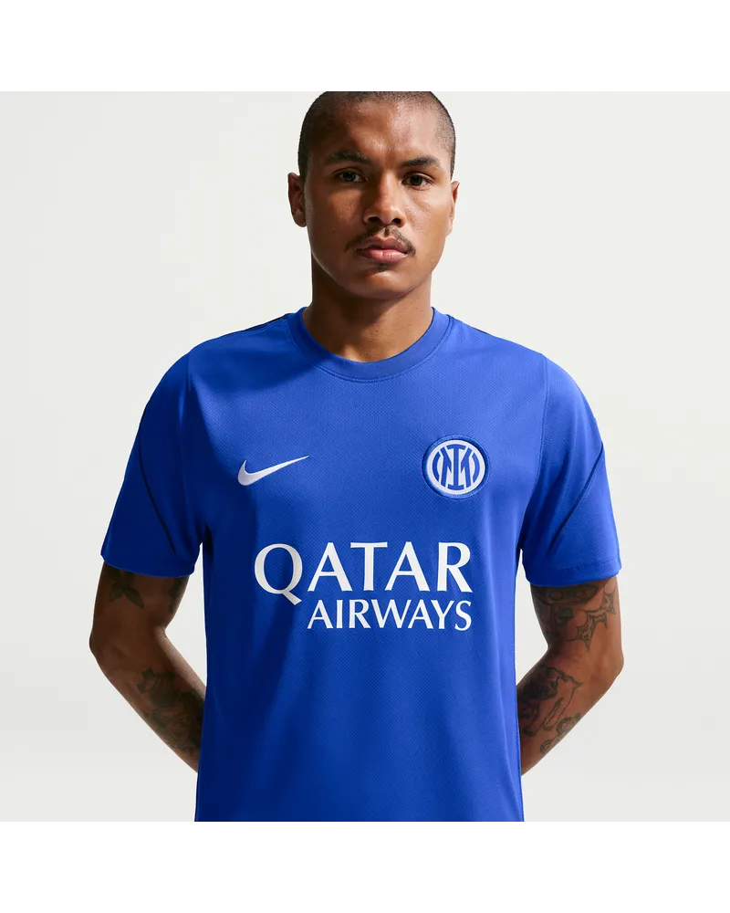 Nike Inter Mailand Strike  Dri-FIT Kurzarm-Fußballoberteil (Herren) - Blau Blau