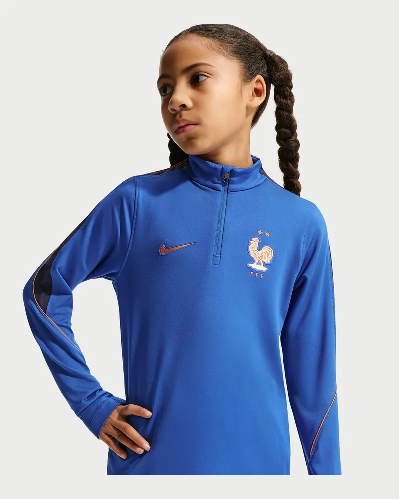 Nike FFF Strike  Dri-FIT Fußball-Drill-Oberteil für ältere Kinder - Blau Blau