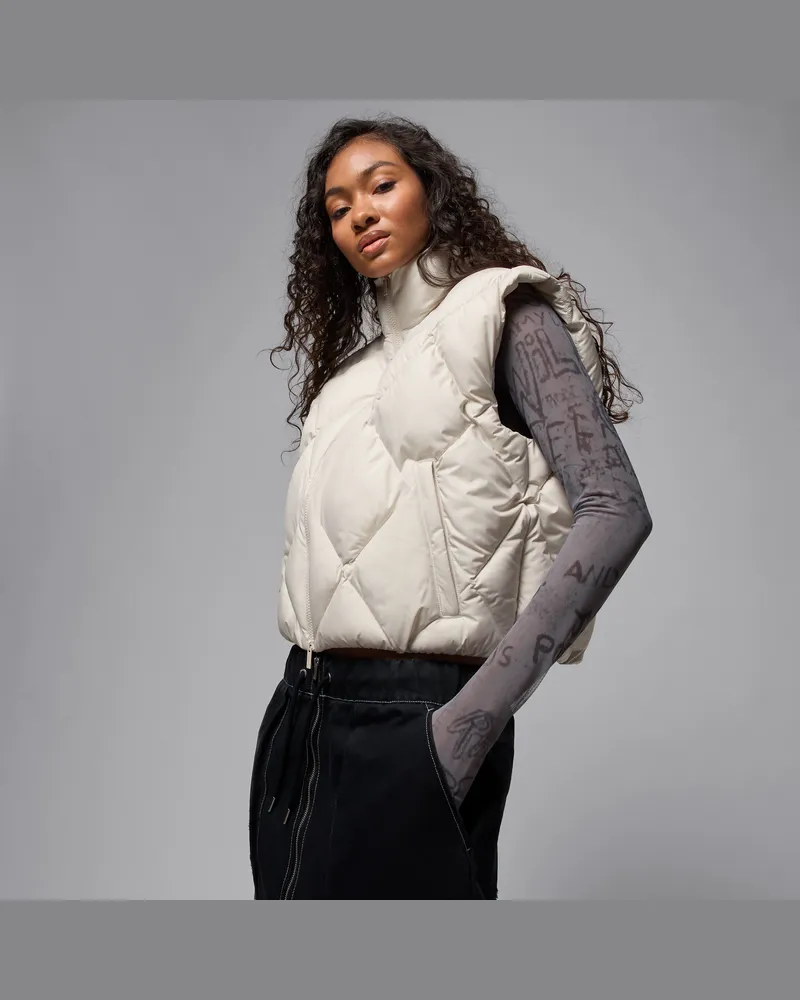 Jordan Brooklyn gesteppte Therma-FIT Puffer-Weste (Damen) - Braun Braun