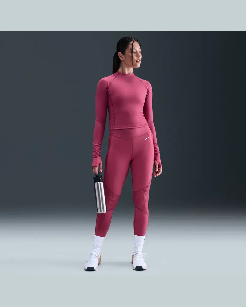 Nike Pro Leggings mit hohem Bund (Damen) - Lila Lila