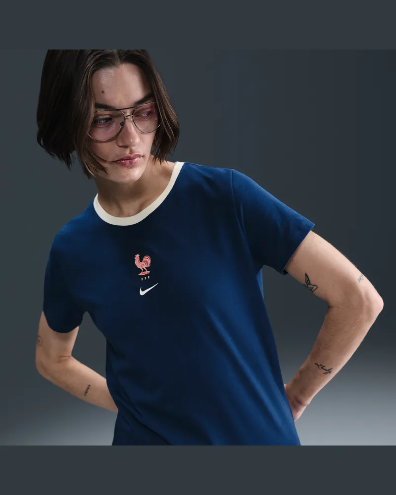Nike FFF  Fußball-T-Shirt (Damen) - Blau Blau