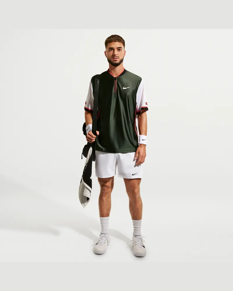 Nike Court Victory Dri-FIT Herren-Tennisshorts (ca. 18 cm) - Weiß Weiß