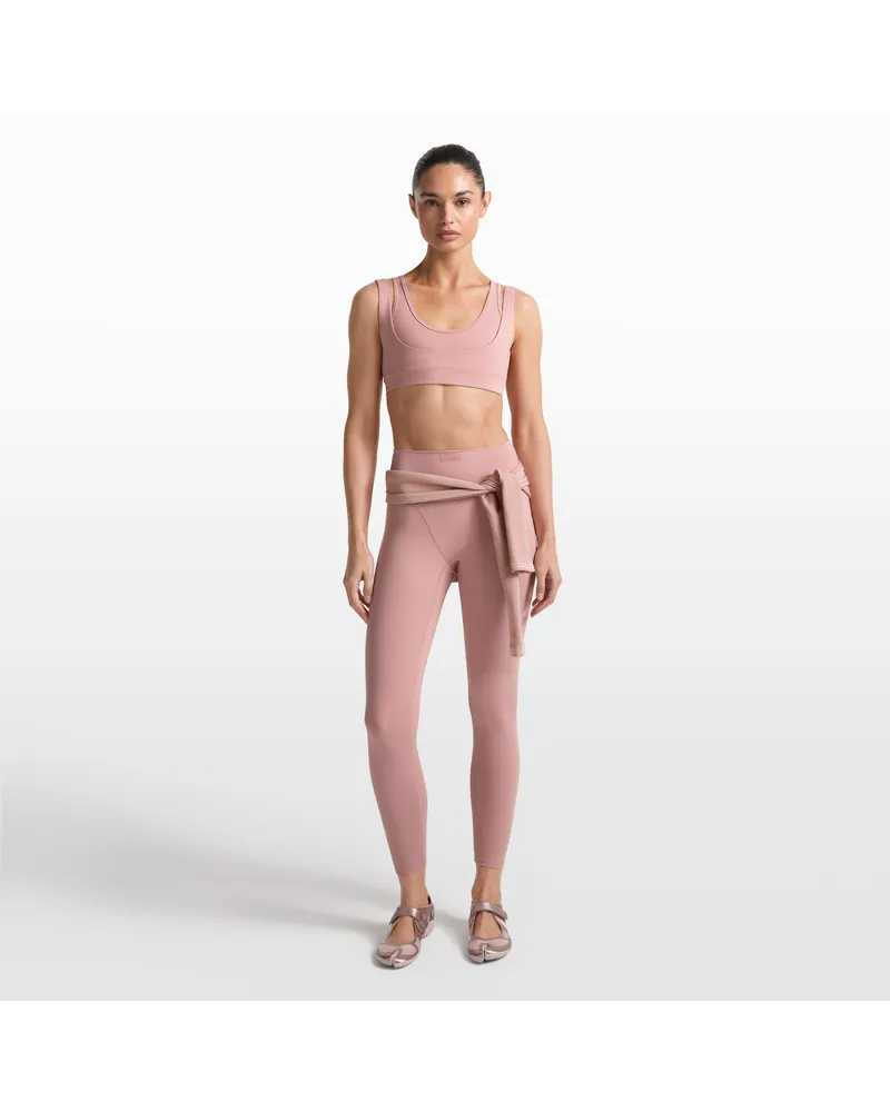 Nike SKIMS Matte V-Line Leggings mit hohem Bund (ca. 66 cm) (Damen) - Pink Pink