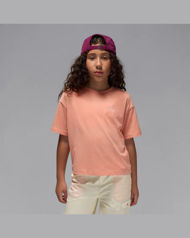 Jordan Brooklyn Essentials T-Shirt (ältere Kinder) - Orange Orange