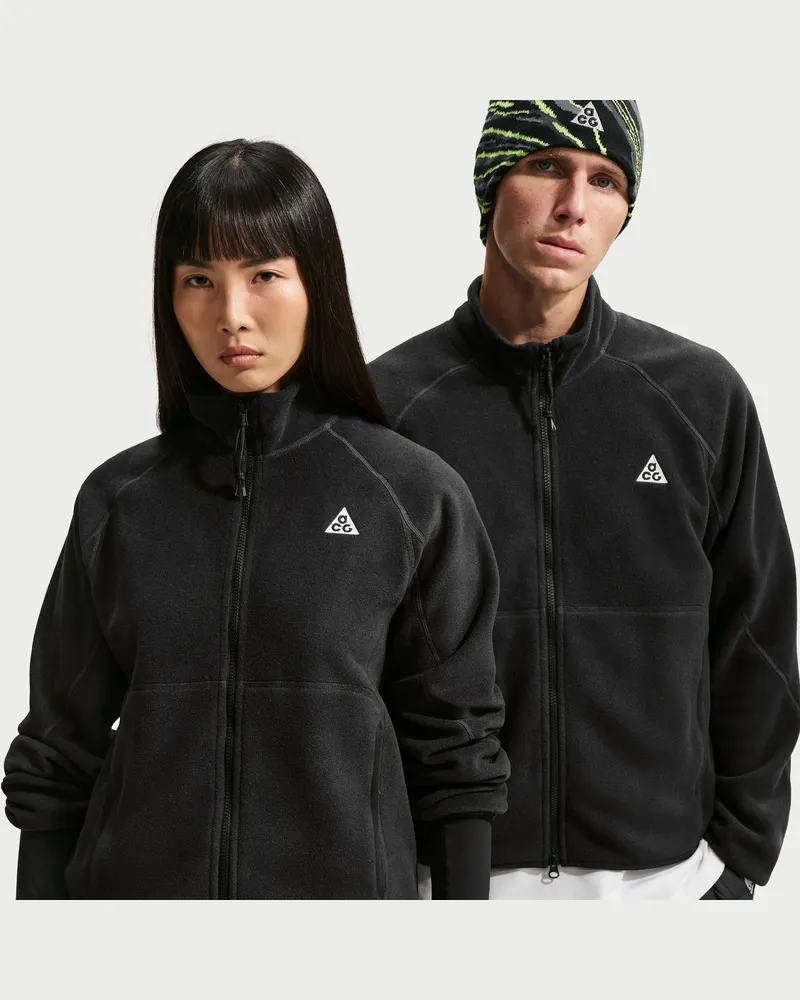 Nike ACG "Wolf Tree" Jacke mit durchgehendem Reißverschluss - Schwarz Schwarz