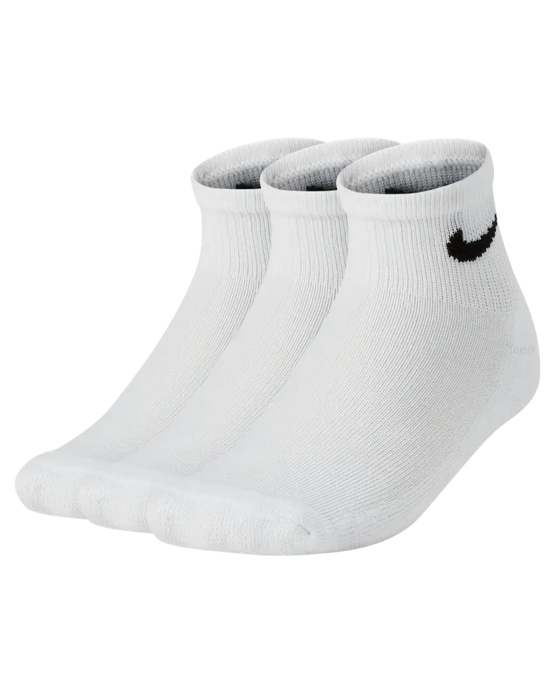 Nike Basics Knöchelsocken (jüngere Kinder, 3 Paar) - Weiß Weiß