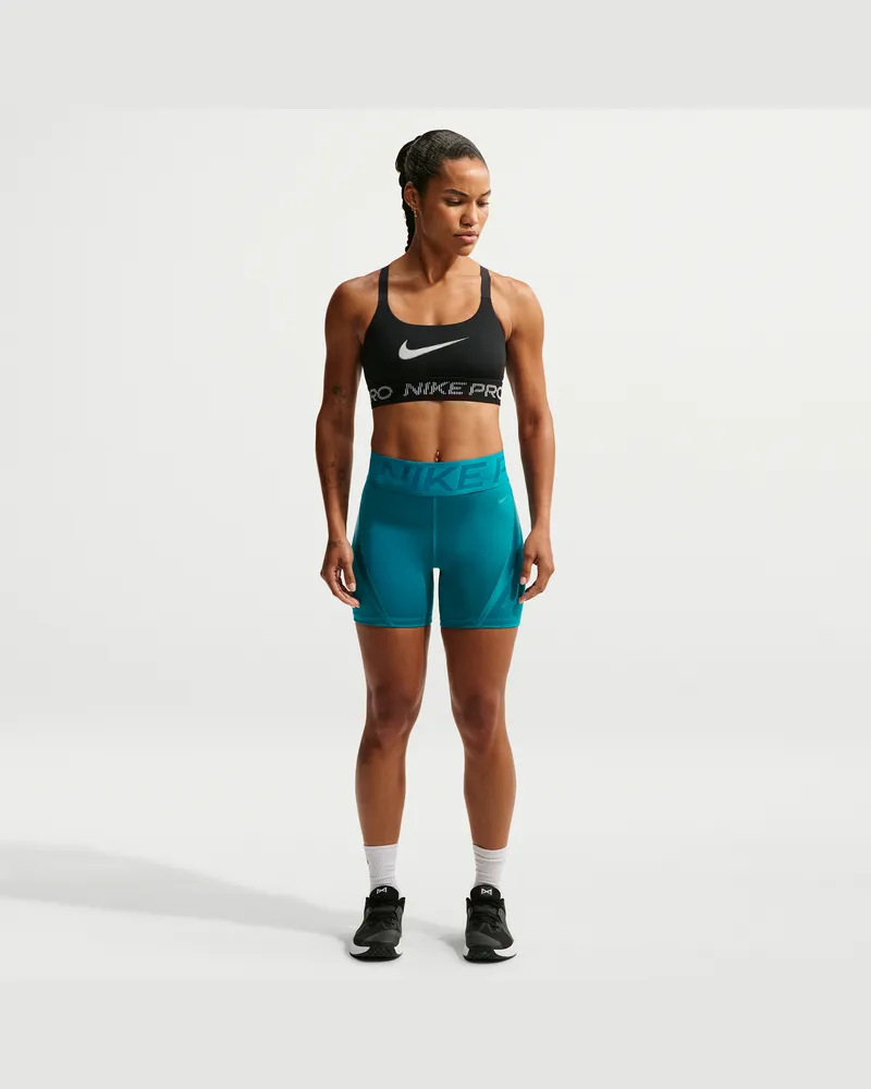 Nike Pro Sculpt Dri-FIT-Shorts mit hohem Bund (Damen, ca. 12,5 cm) - Blau Blau