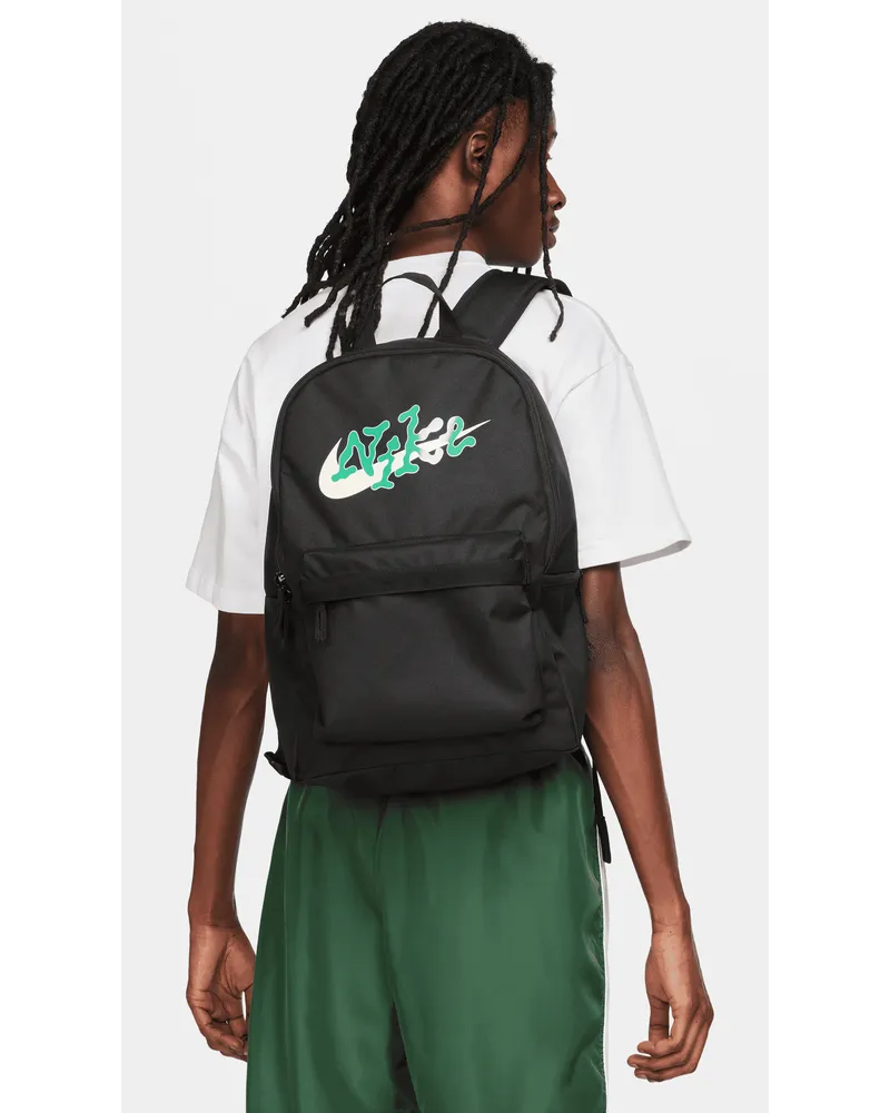 Nike Heritage Rucksack (25 l) - Schwarz Schwarz