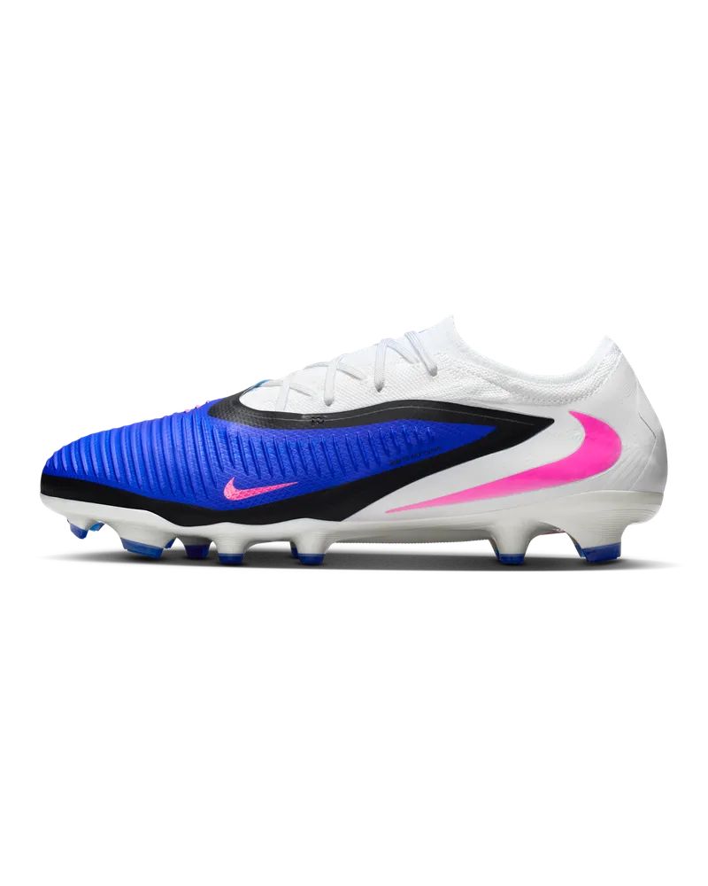 Nike Phantom 6 Low Pro Fußballschuh für normalen Rasen - Blau Blau