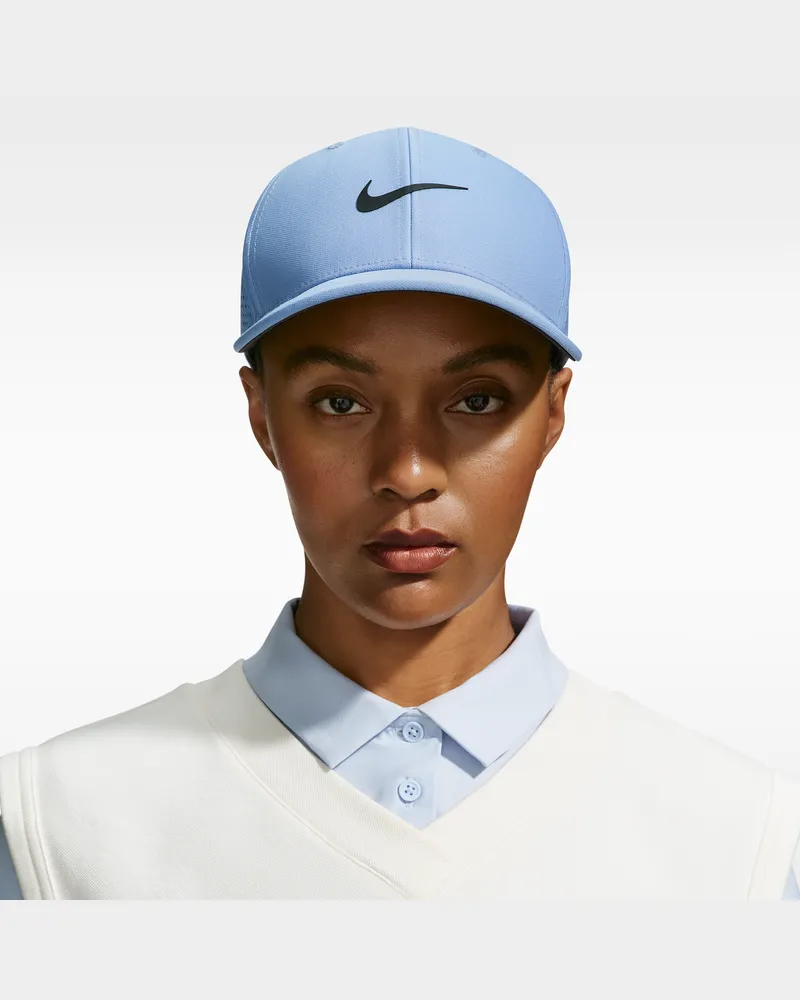 Nike Rise Dri-FIT ADV strukturierte SwooshFlex-Golfcap - Blau Blau