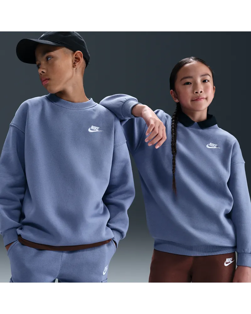 Nike Club Fleece Oversize-Sweatshirt (ältere Kinder) - Blau Blau