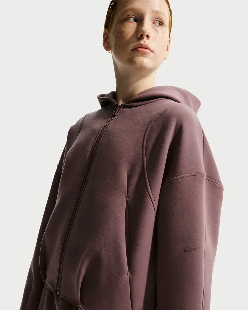 Nike MAVN Strick-Kapuzenjacke mit Therma-FIT-Technologie für Mädchen - Lila Lila