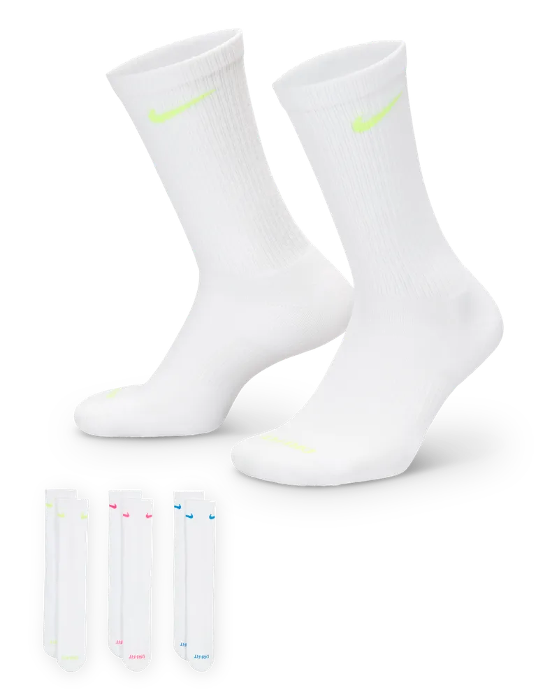 Nike Everyday Plus Cushioned Crew-Trainingssocken (3 Paar) - Multi-Color Multi-color