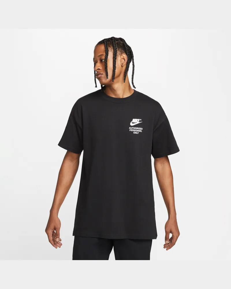 Nike Herren-T-Shirt - Schwarz Schwarz