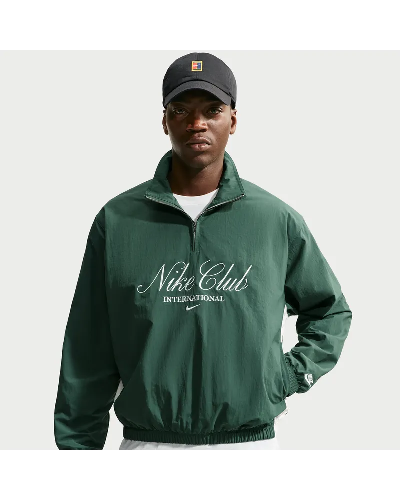 Nike Club Jacke mit Halbreißverschluss (Herren) - Grün Grün