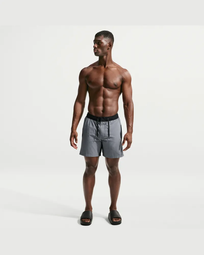 Nike Swim vollständig gefütterte Volley-Shorts (ca. 18 cm) (Herren) - Grau Grau