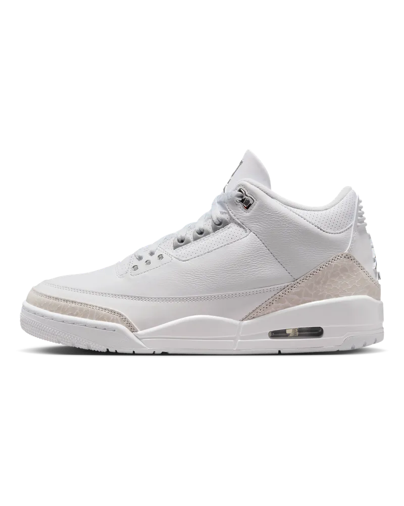 Jordan Air  3 Retro "Pure Money" Schuh (Herren) - Weiß Weiß