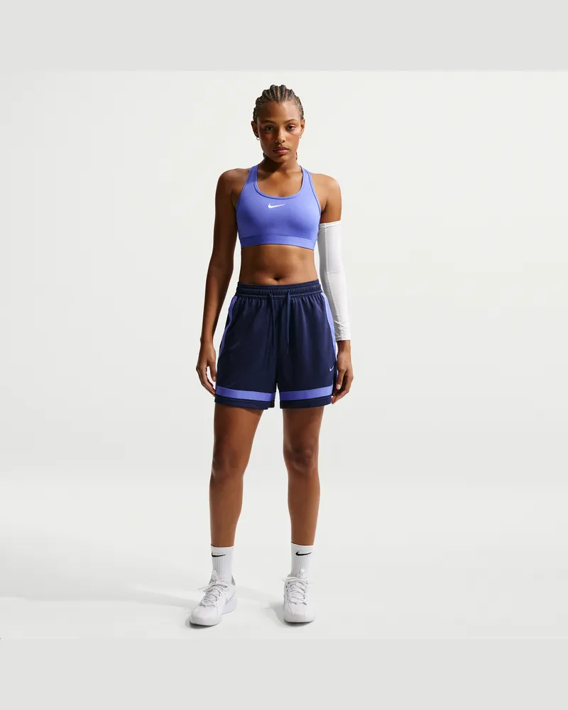 Nike Crossover Basketballshorts mit Dri-Fit-Technologie (ca. 13 cm) (Damen) - Blau Blau