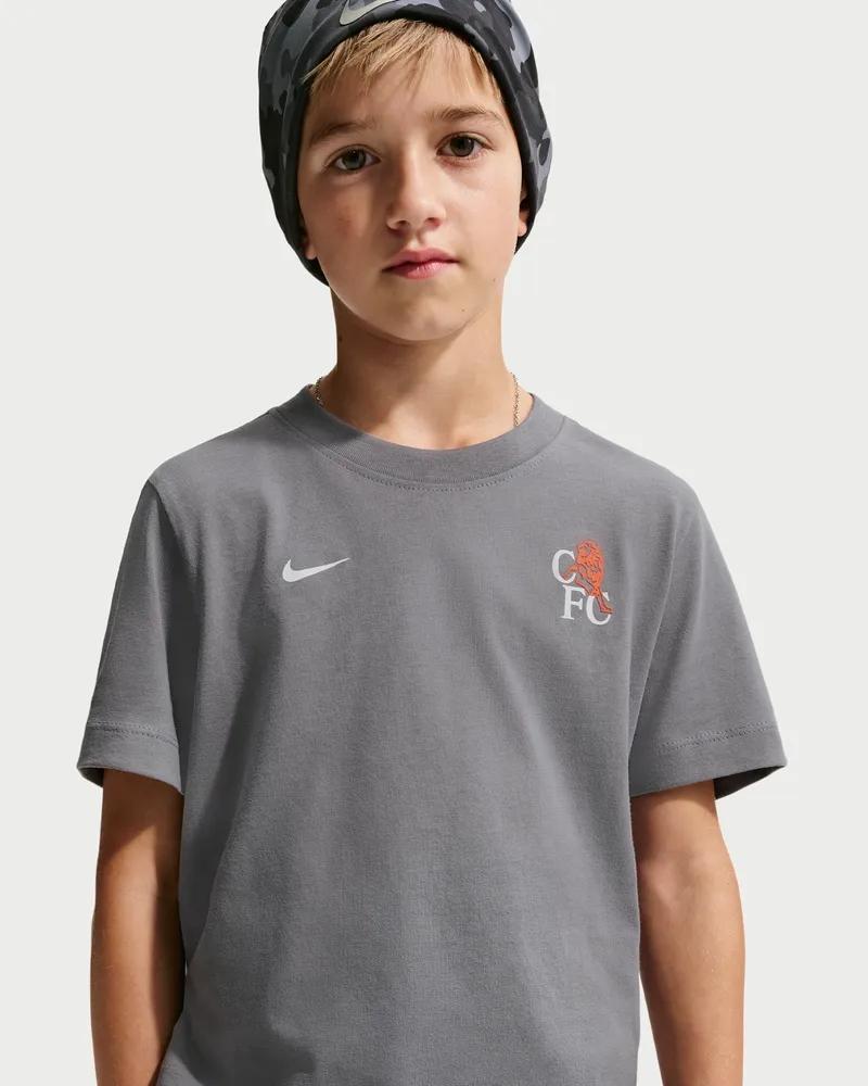 Nike FC Chelsea  Fußball-T-Shirt (ältere Kinder) - Grau Grau