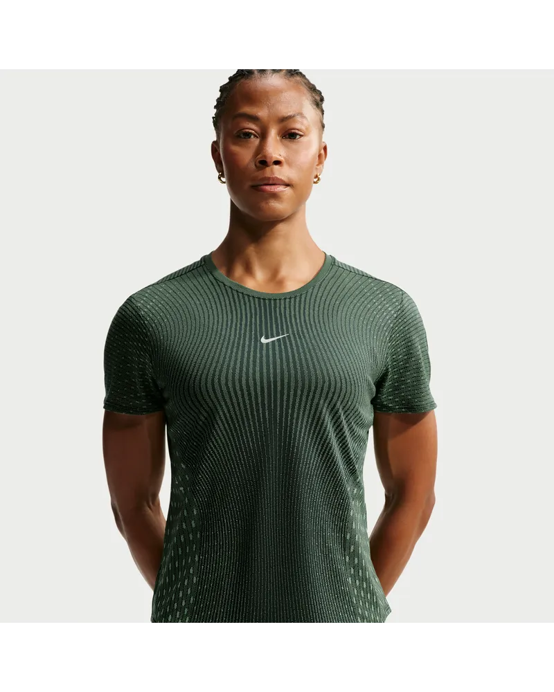 Nike Swift Aero-FIT Kurzarm-Laufoberteil (Damen) - Schwarz Schwarz