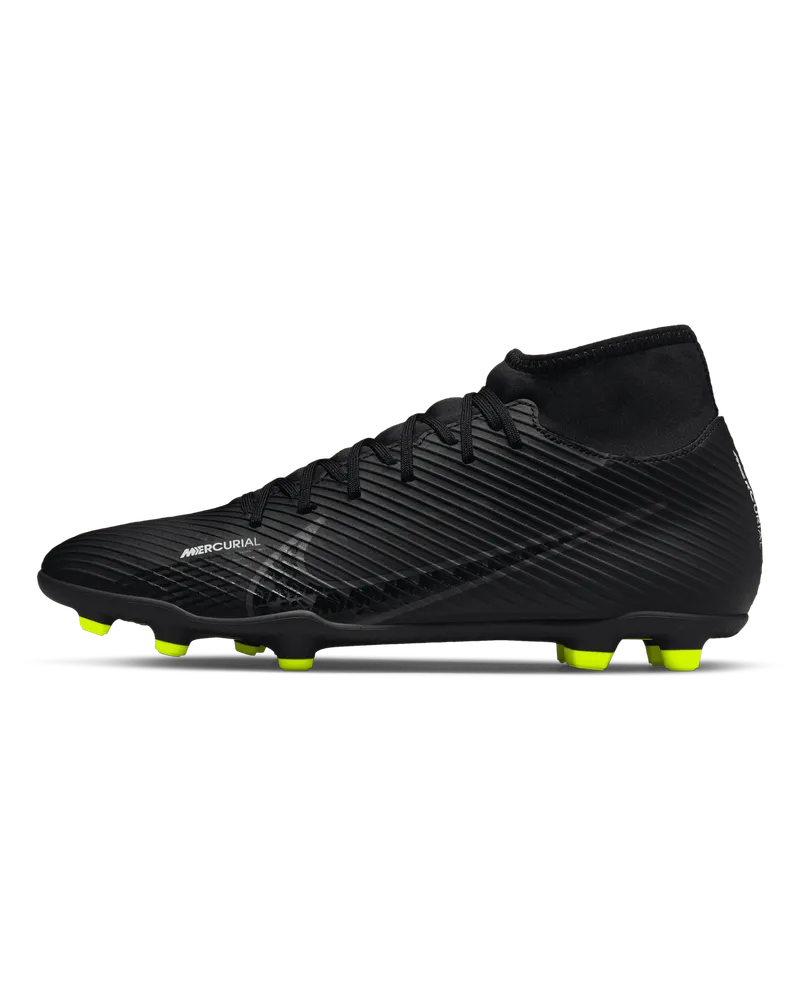 Nike Mercurial Superfly 9 Club High-Top-Fußballschuh für verschiedene Böden - Schwarz Schwarz