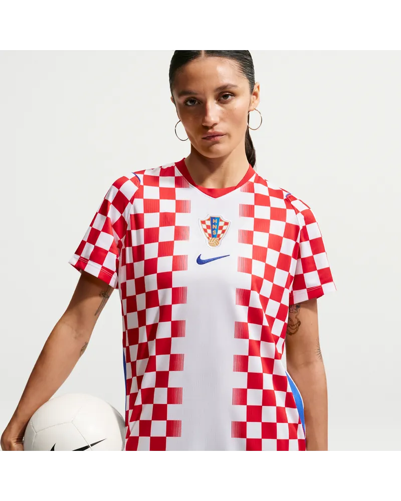 Nike Kroatien 2026  Replika-Fußballtrikot mit Dri-FIT-Technologie Heimspiel (Damen) - Weiß Weiß