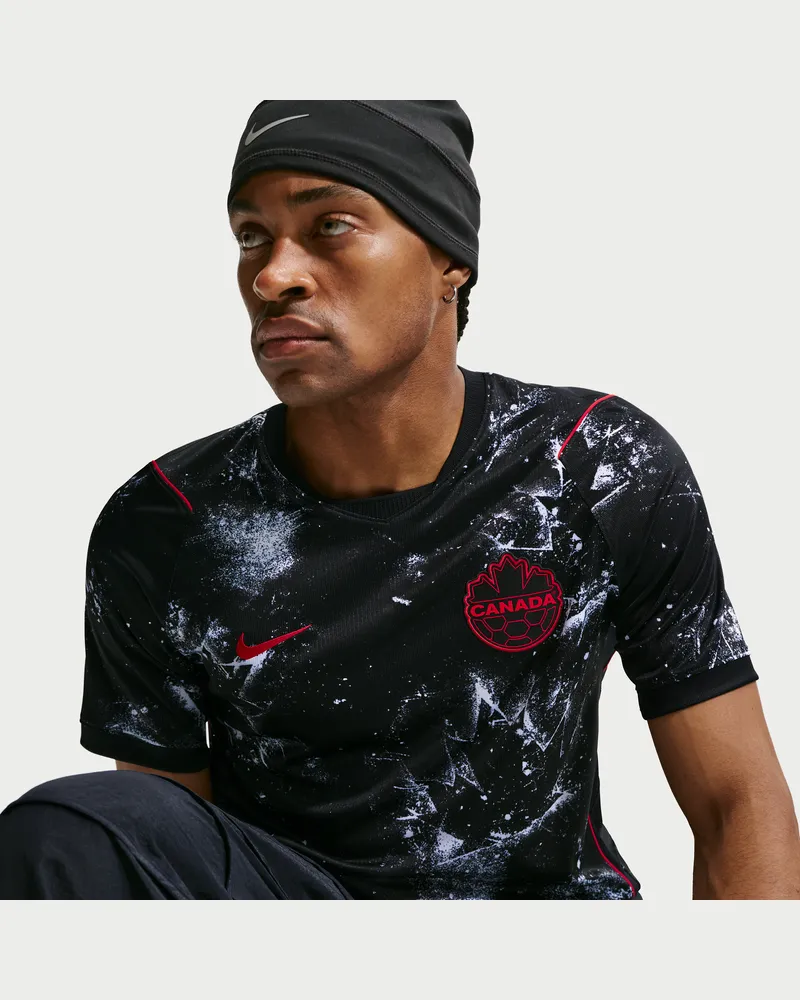 Nike Kanada  Dri-FIT Replika-Fußballtrikot für Auswärtsspiele (Herren) - Schwarz Schwarz