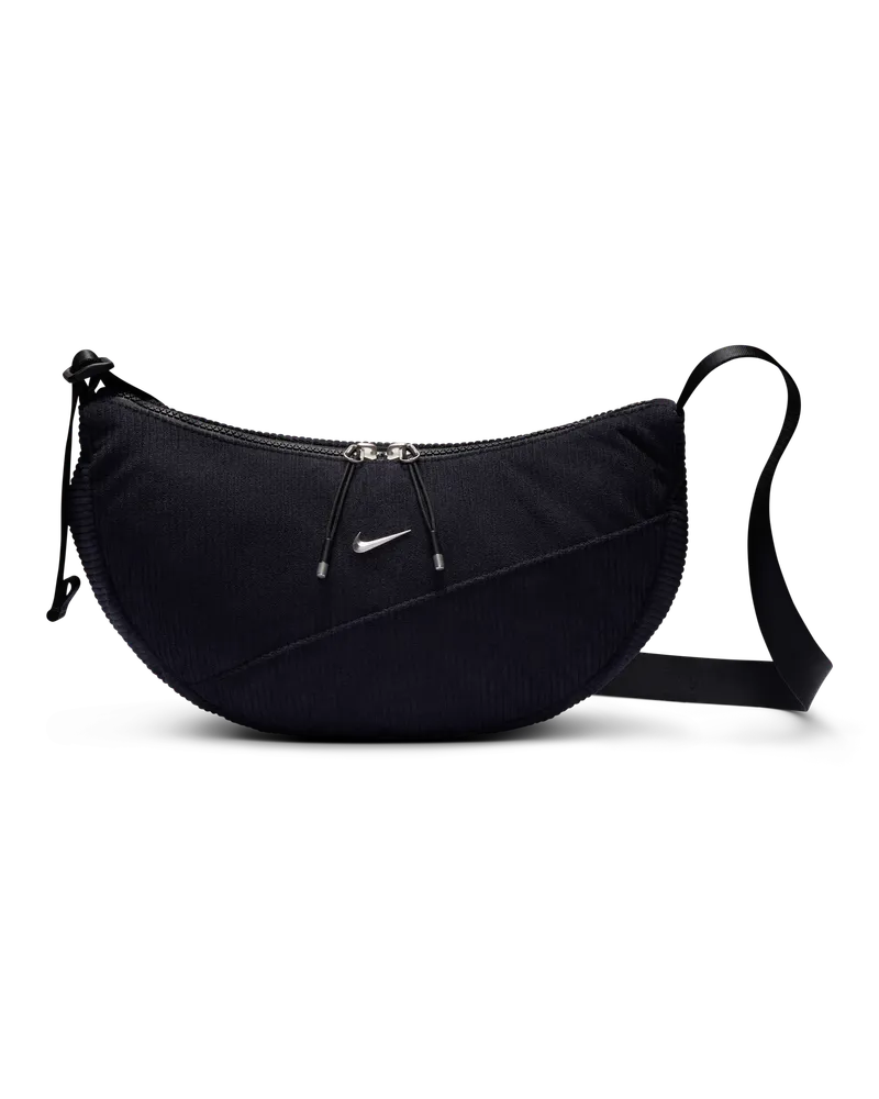 Nike Aura Crescent Crossbody-Tasche (4 l) - Schwarz Schwarz