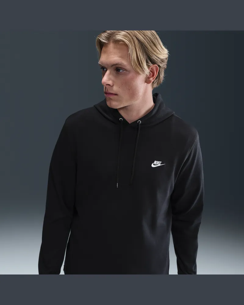 Nike Club Strick-Hoodie (Herren) - Schwarz Schwarz